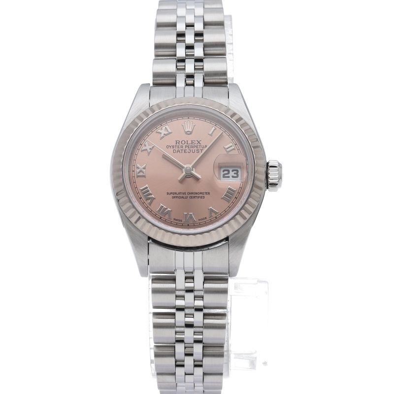 Rolex Datejust Watch 18K White Gold SS Pink — view 2