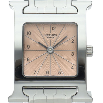 Hermes H Watch SS Pink