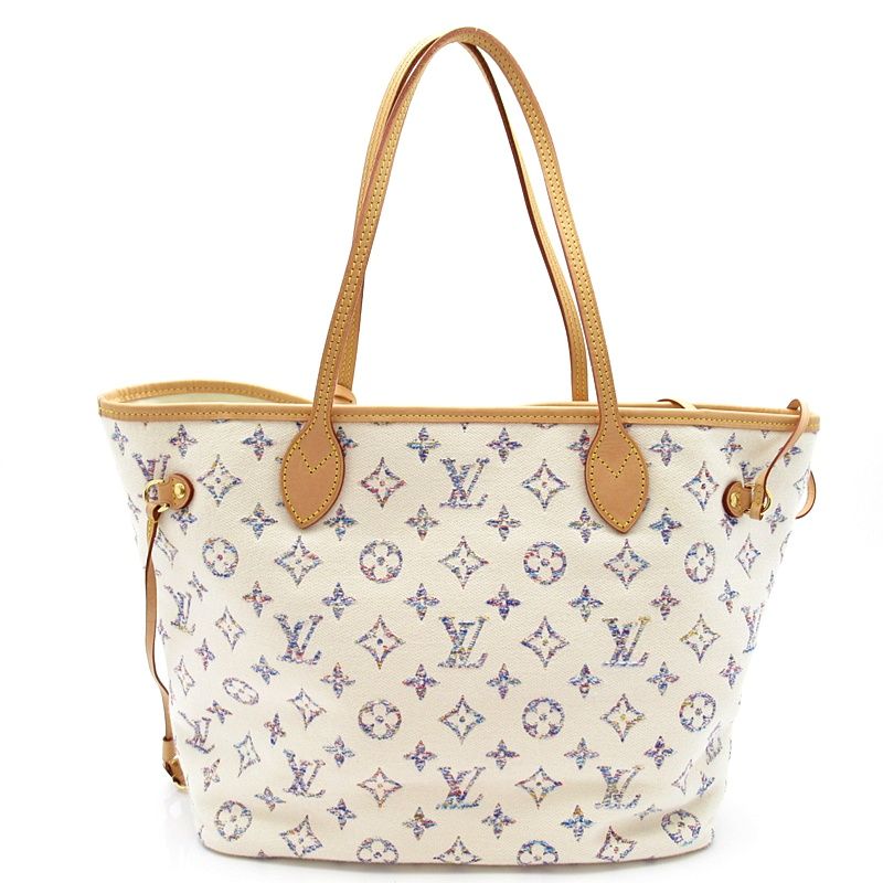 Louis Vuitton Neverfull MM Nautical Collection Monogram Jacquard Tote Bag Beige — view 4