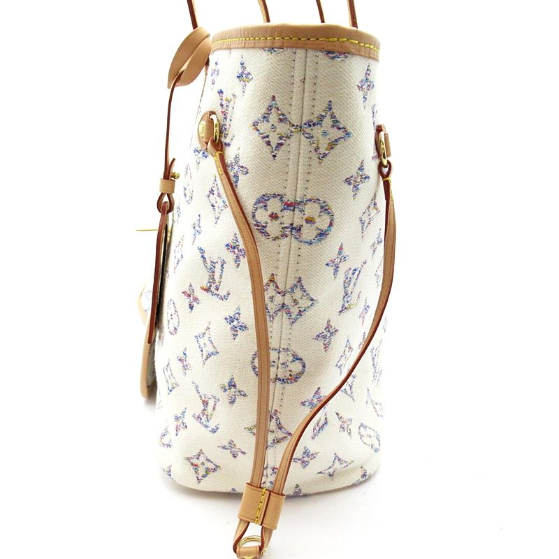Louis Vuitton Neverfull MM Nautical Collection Monogram Jacquard Tote Bag Beige — view 3