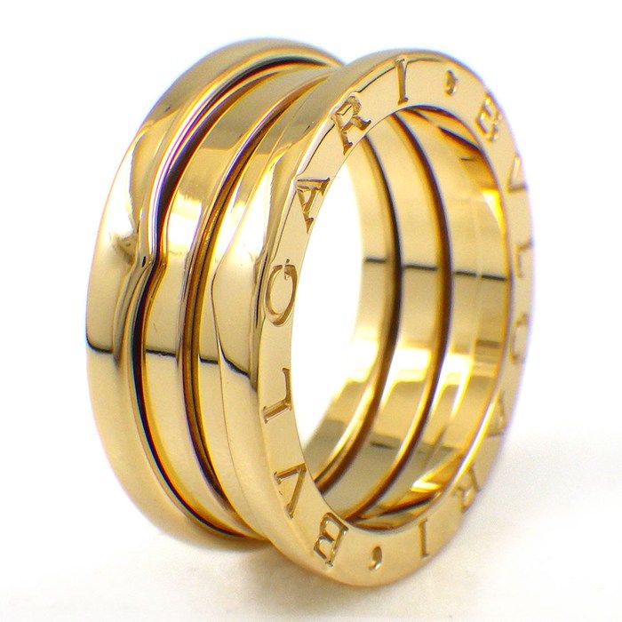 Bvlgari Ring B.zero1 Band Logo 18K Yellow Gold