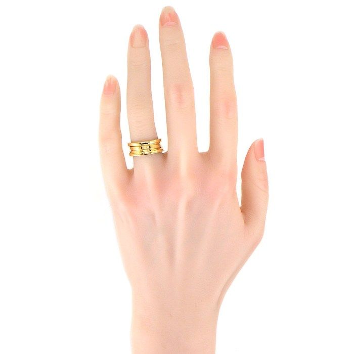 Bvlgari Ring B.zero1 Band Logo 18K Yellow Gold — view 6