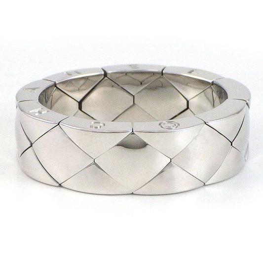 Chanel Ring Quilted 18K White Gold