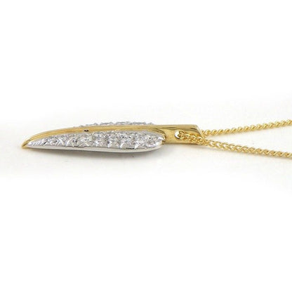 Tiffany & Co Necklace Leaf Pave Diamond — view 3