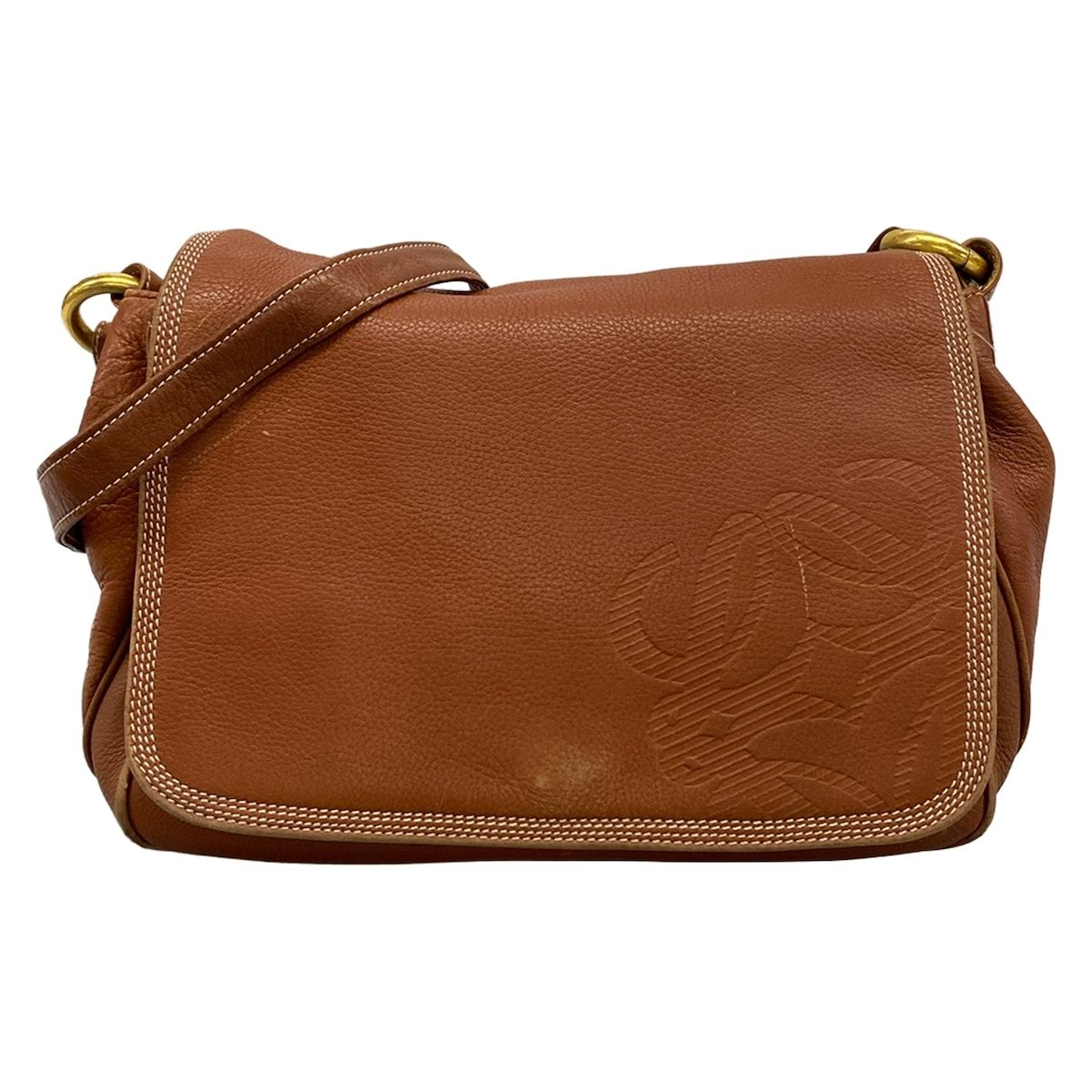 Loewe Shoulder Bag Brown Leather