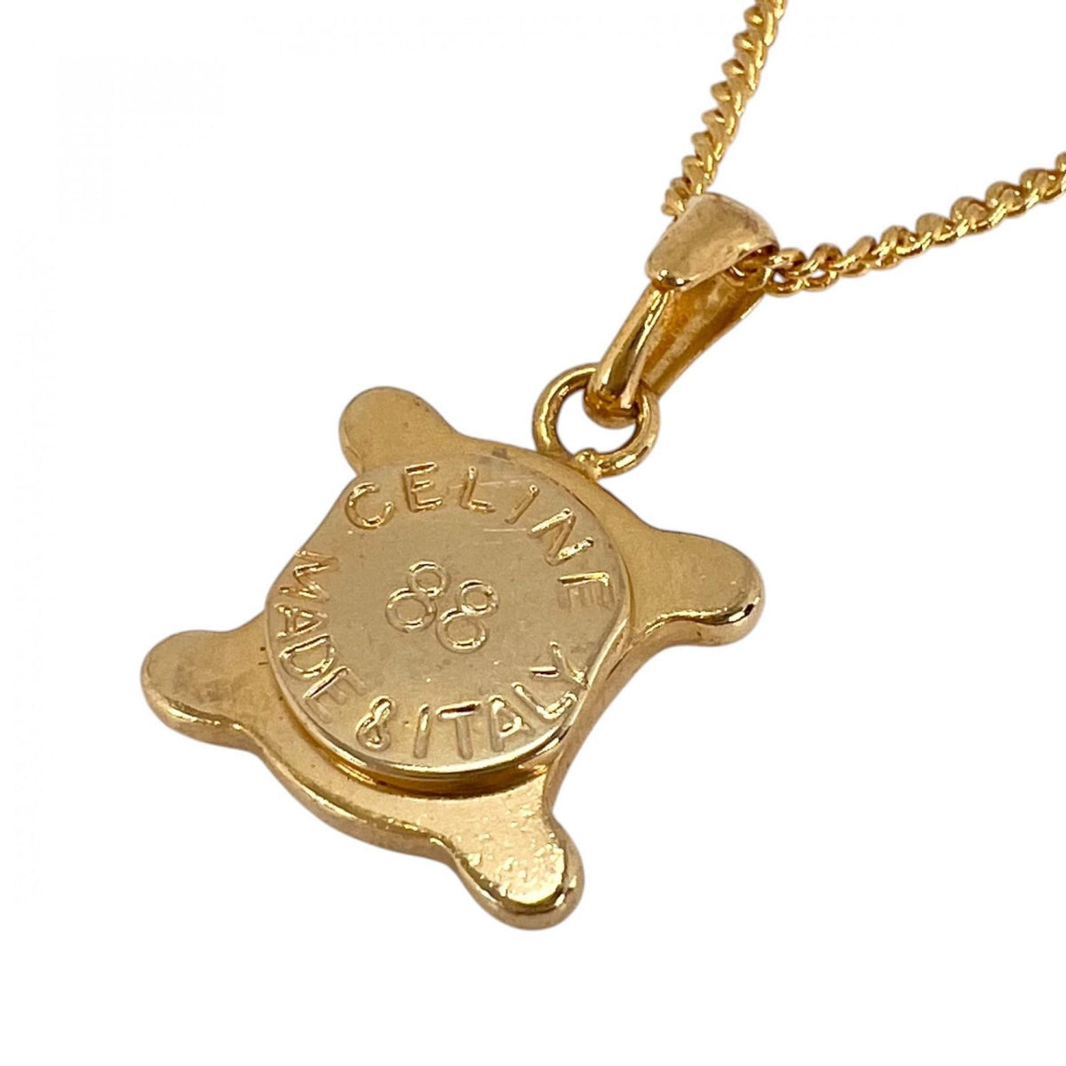 Celine Triomphe Necklace Gold Plated Macadam — view 2