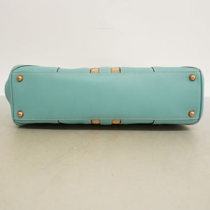 Gucci Handbag GG Canvas New Jackie Leather Turquoise Blue Brown Pink Gold — view 3