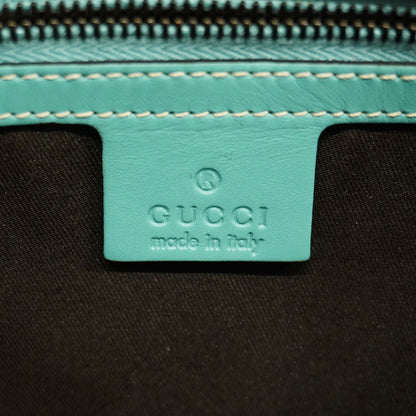 Gucci Handbag GG Canvas New Jackie Leather Turquoise Blue Brown Pink Gold — view 5