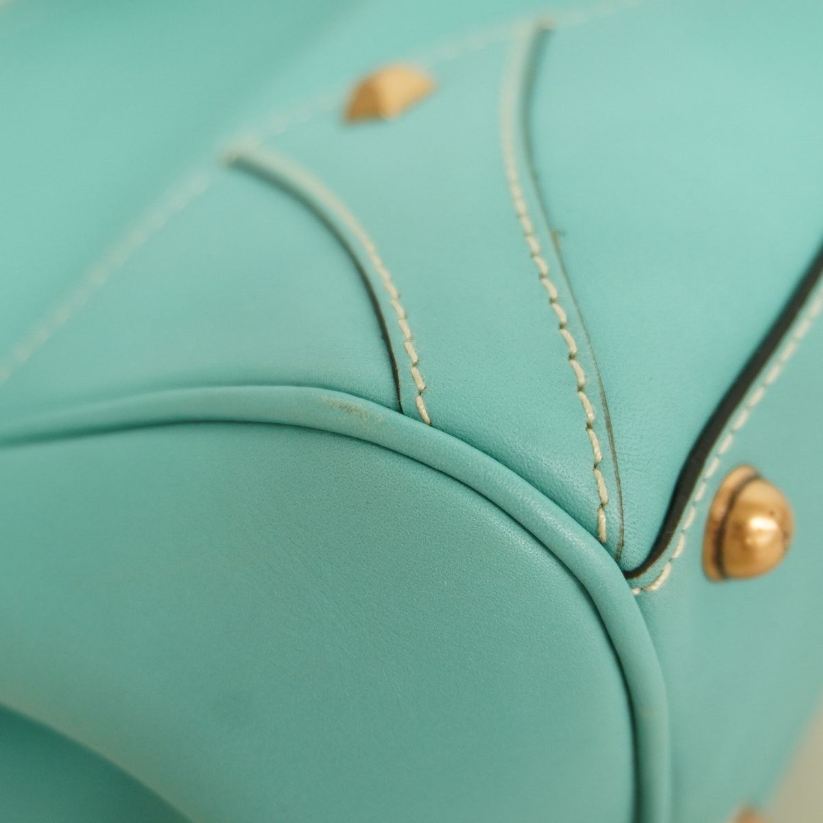 Gucci Handbag GG Canvas New Jackie Leather Turquoise Blue Brown Pink Gold — view 8