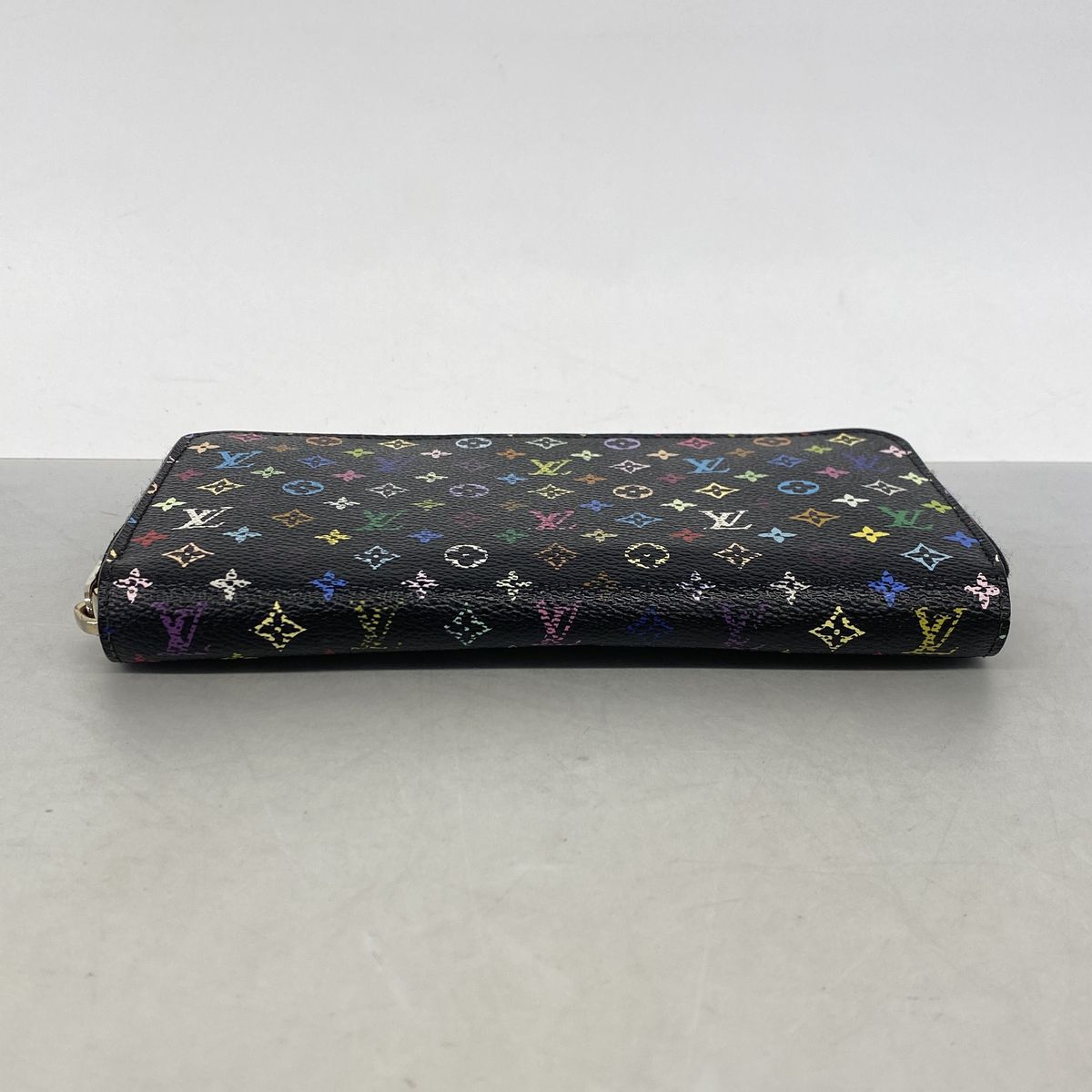 Louis Vuitton Wallet Monogram Multicolor Zippy Noir Violet — view 2