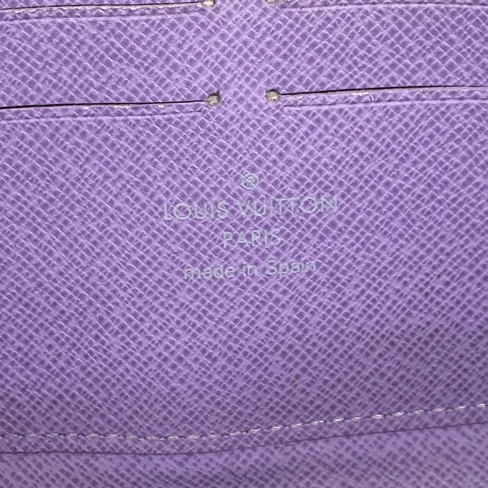 Louis Vuitton Wallet Monogram Multicolor Zippy Noir Violet — view 4