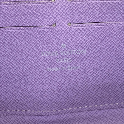 Louis Vuitton Wallet Monogram Multicolor Zippy Noir Violet — view 4