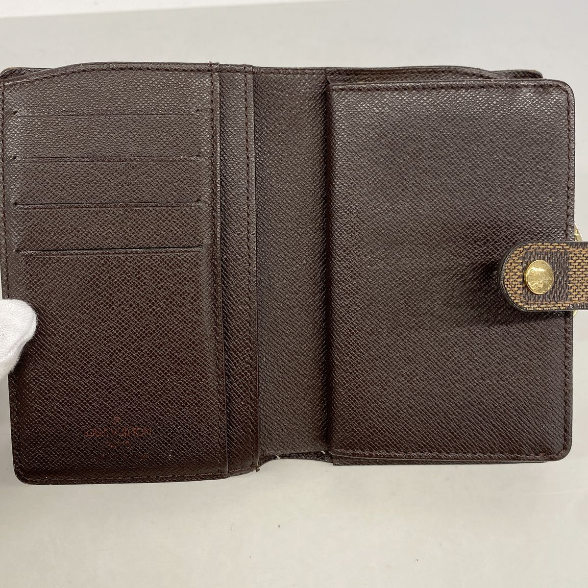Louis Vuitton Wallet Damier Porte Monnaie Billets Viennois Ebene — view 3