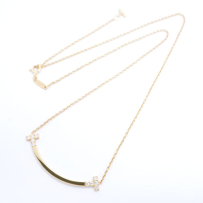 Tiffany & Co Necklace T Smile Medium Yellow Gold Diamond — view 3