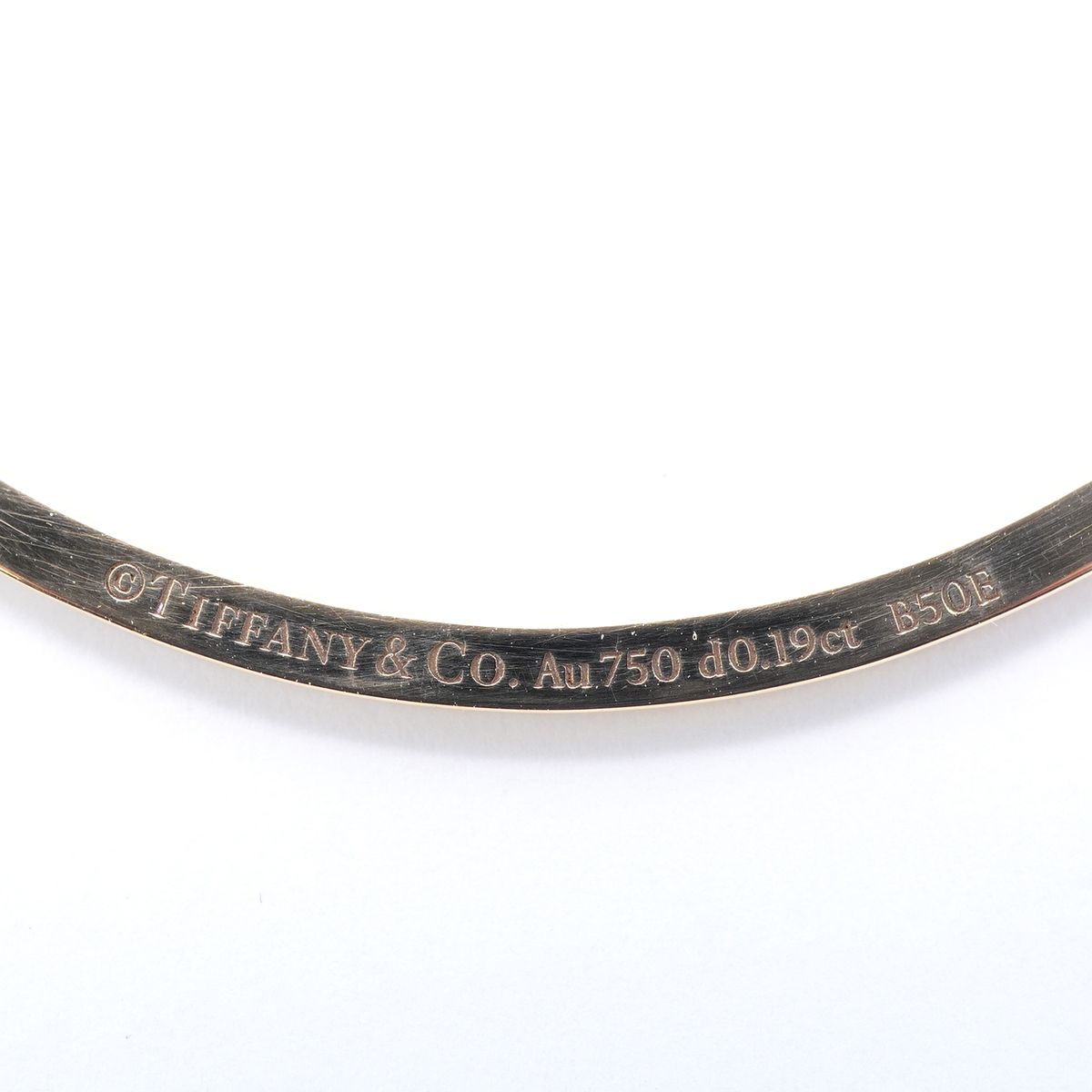 Tiffany & Co Necklace T Smile Medium Yellow Gold Diamond — view 6