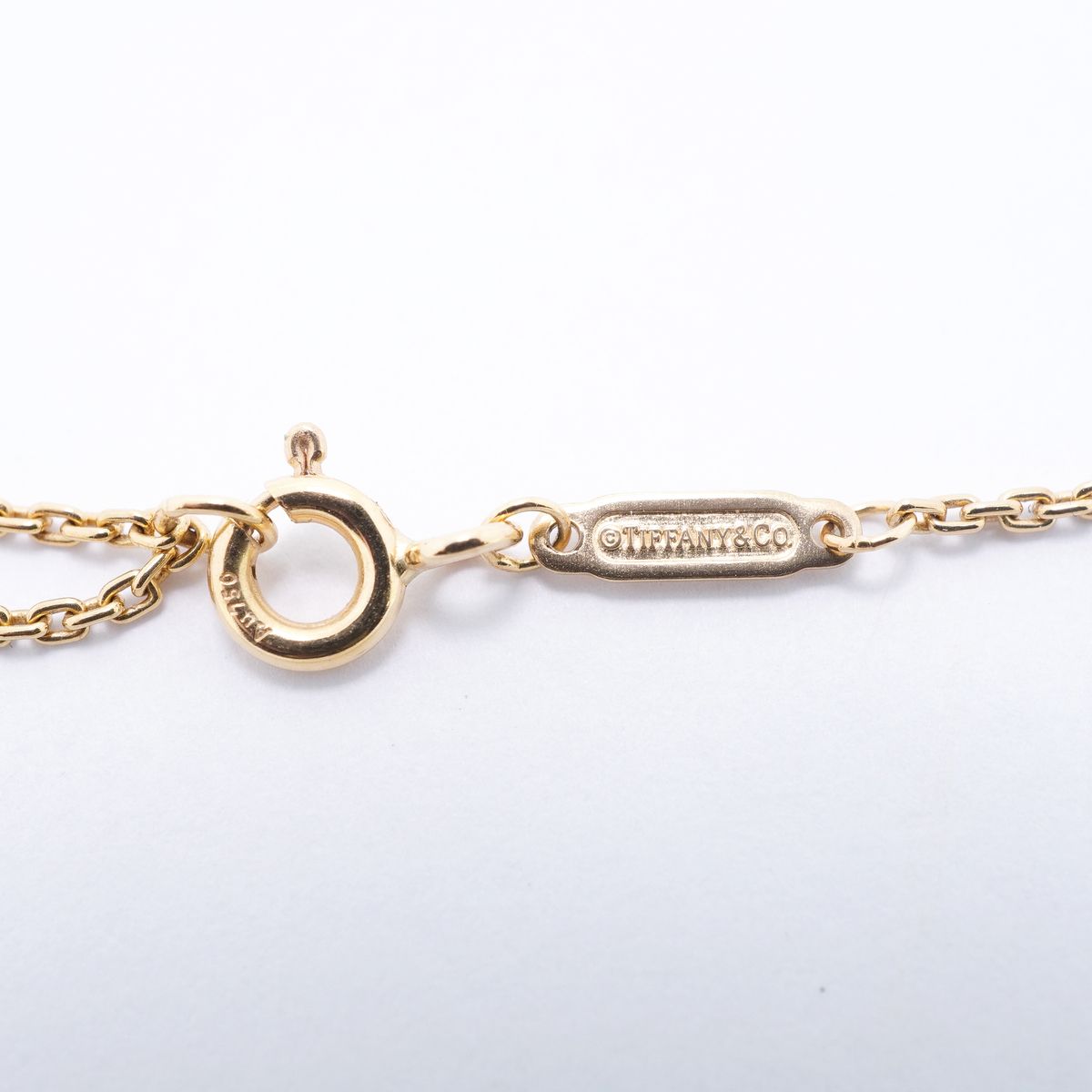 Tiffany & Co Necklace T Smile Medium Yellow Gold Diamond — view 4