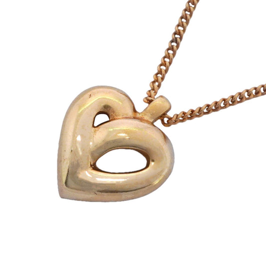 Dior Necklace Heart Motif Gold Plated