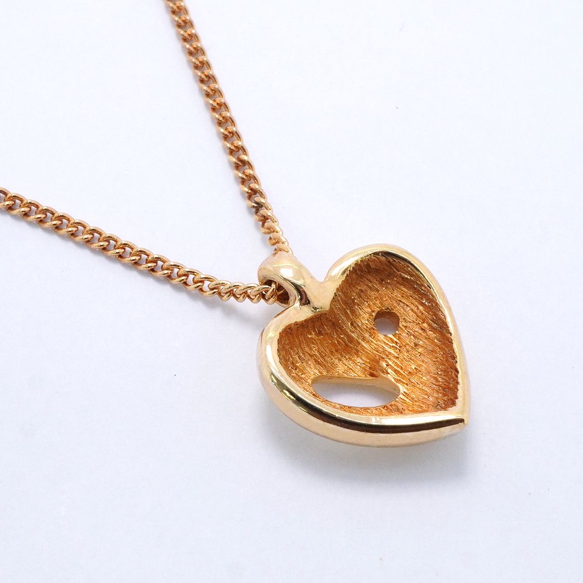 Dior Necklace Heart Motif Gold Plated — view 2