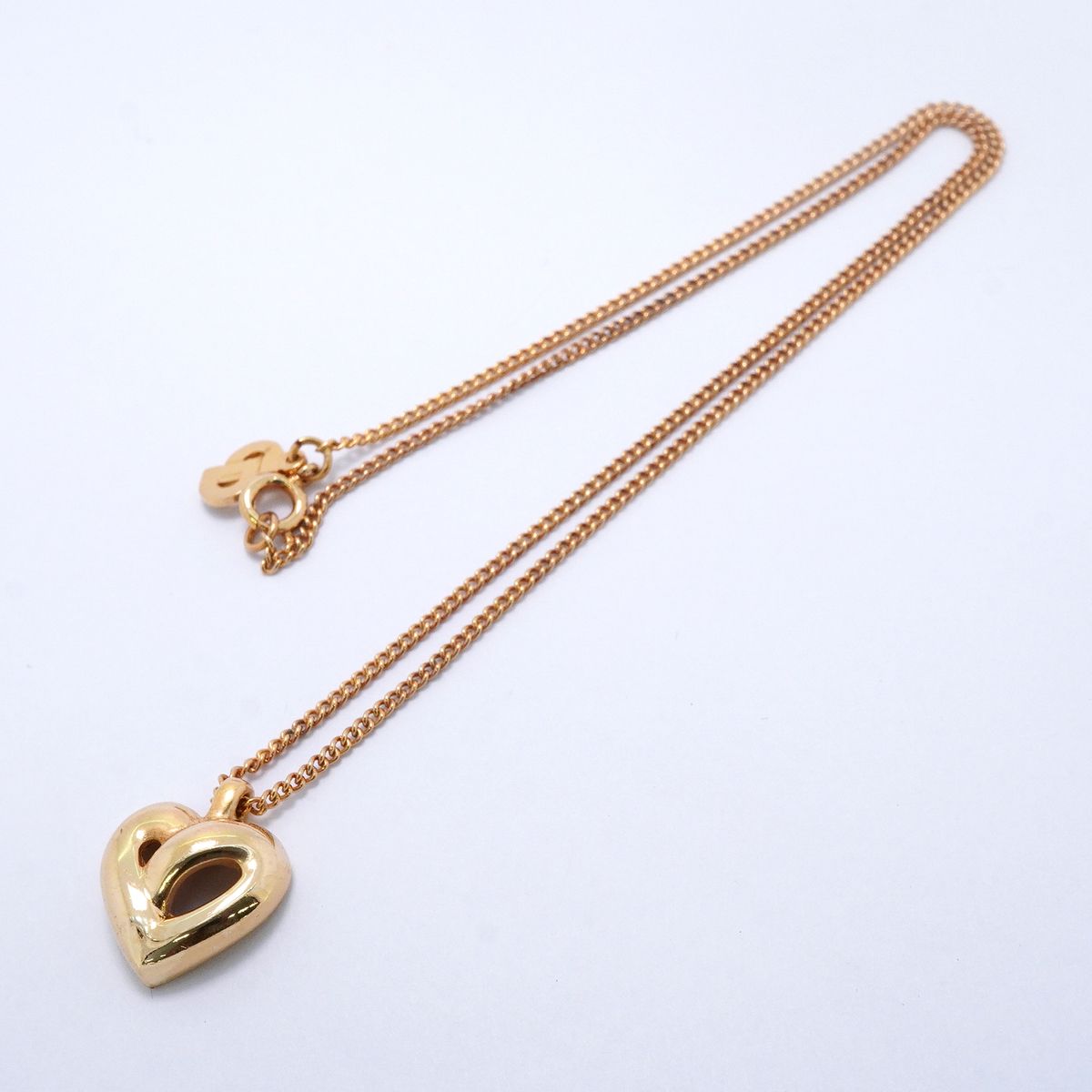 Dior Necklace Heart Motif Gold Plated — view 3