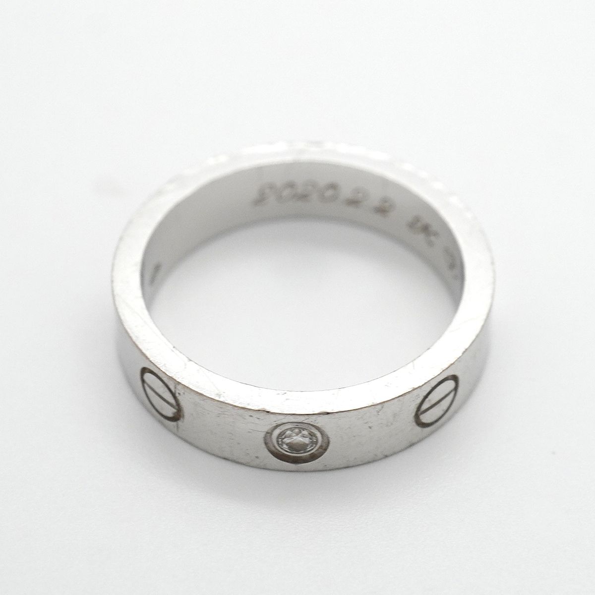 Cartier Ring Mini Love White Gold Diamond — view 3