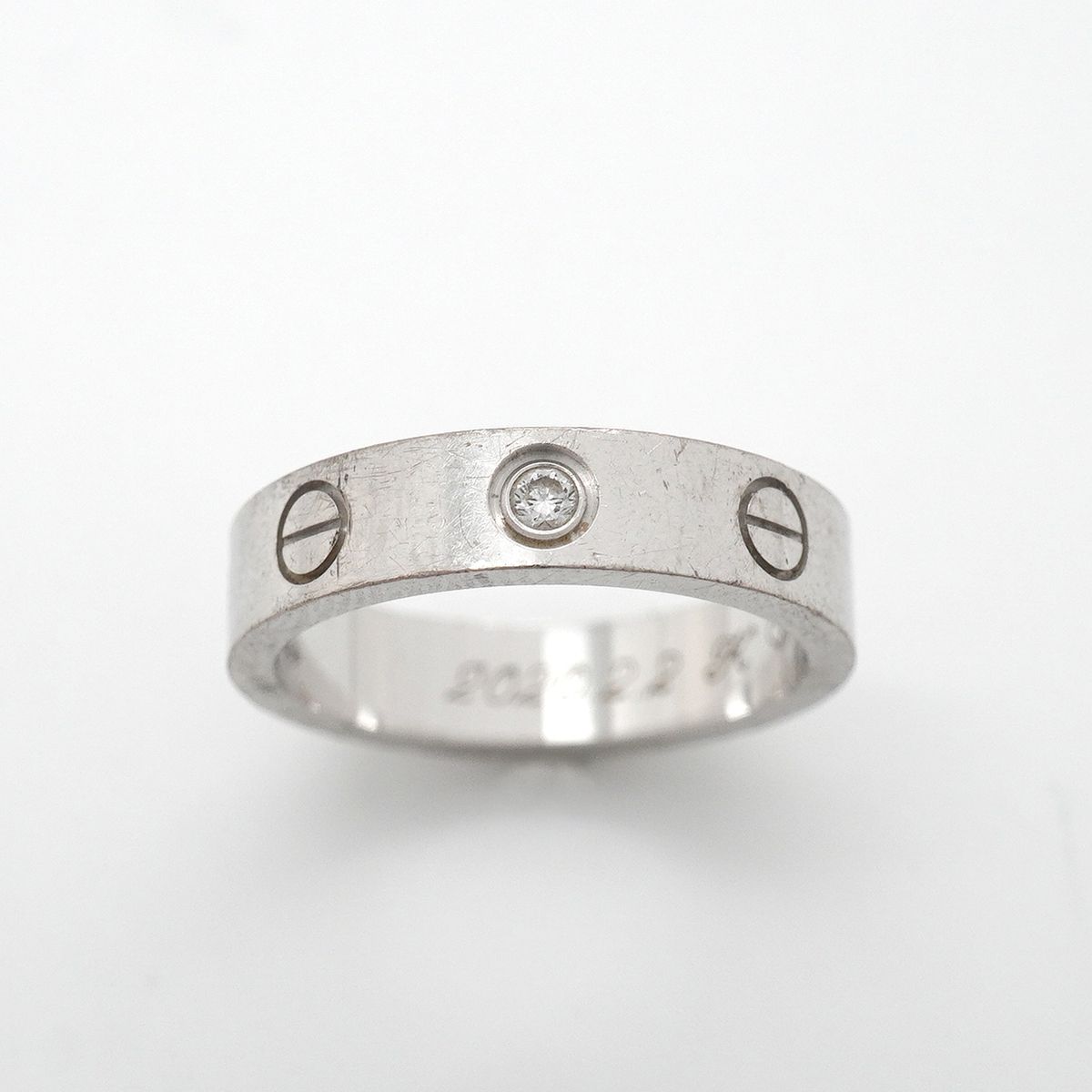 Cartier Ring Mini Love White Gold Diamond — view 2