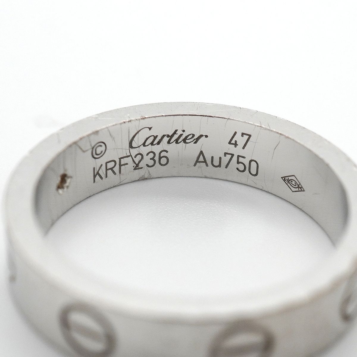 Cartier Ring Mini Love White Gold Diamond — view 4