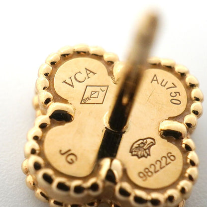 Van Cleef & Arpels Earrings Sweet Alhambra 18K Yellow Gold Mother of Pearl — view 4