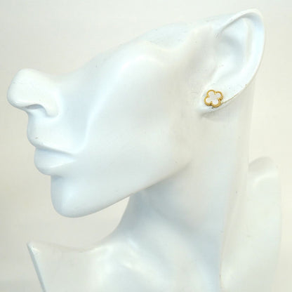 Van Cleef & Arpels Earrings Sweet Alhambra 18K Yellow Gold Mother of Pearl — view 7