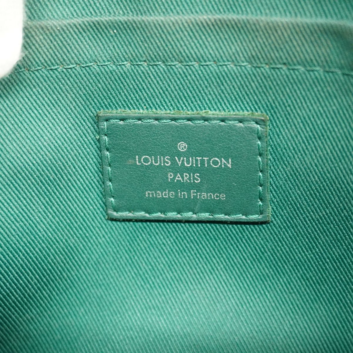 Louis Vuitton Clutch Monogram Heritage Pochette Voyage Souple Green — view 5