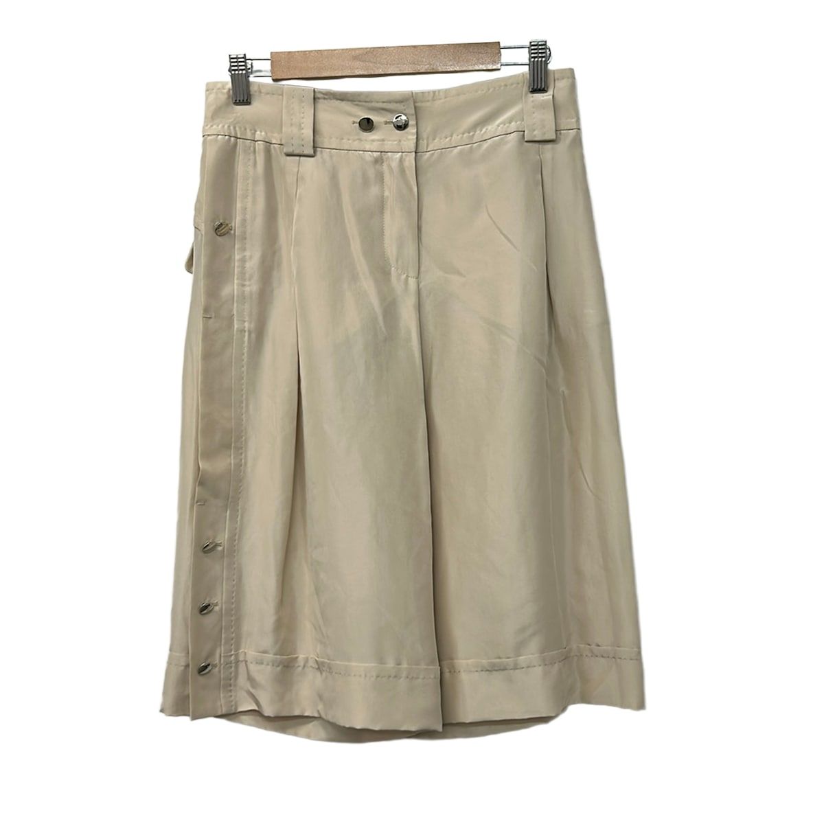 Louis Vuitton Pants S Beige Silk