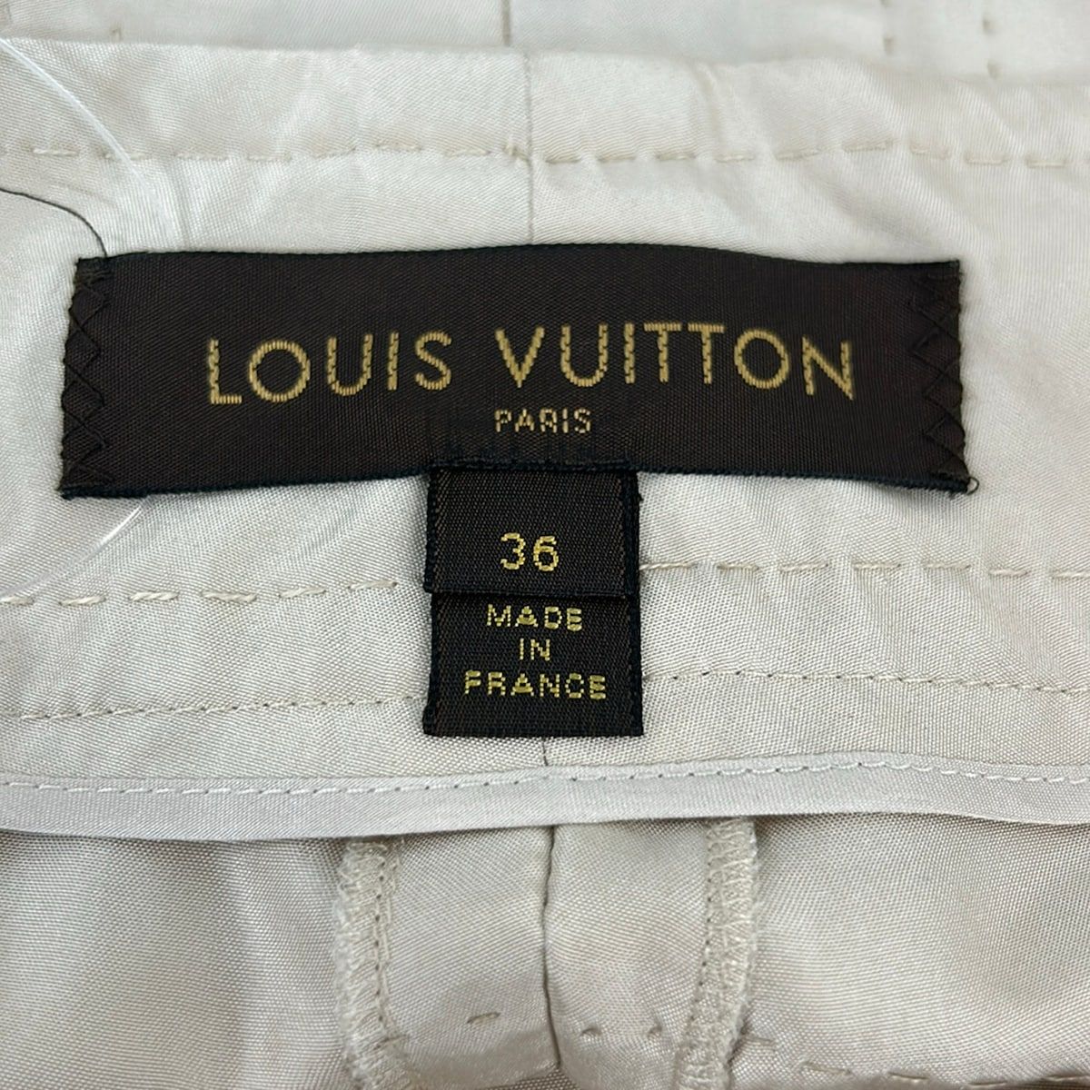 Louis Vuitton Pants S Beige Silk — view 3