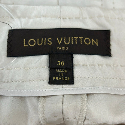 Louis Vuitton Pants S Beige Silk — view 3