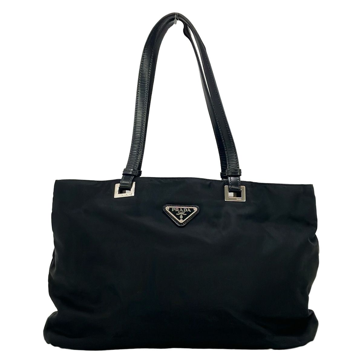 Prada Tote Bag Black Leather