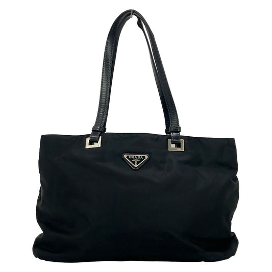 Prada Tote Bag Black Leather