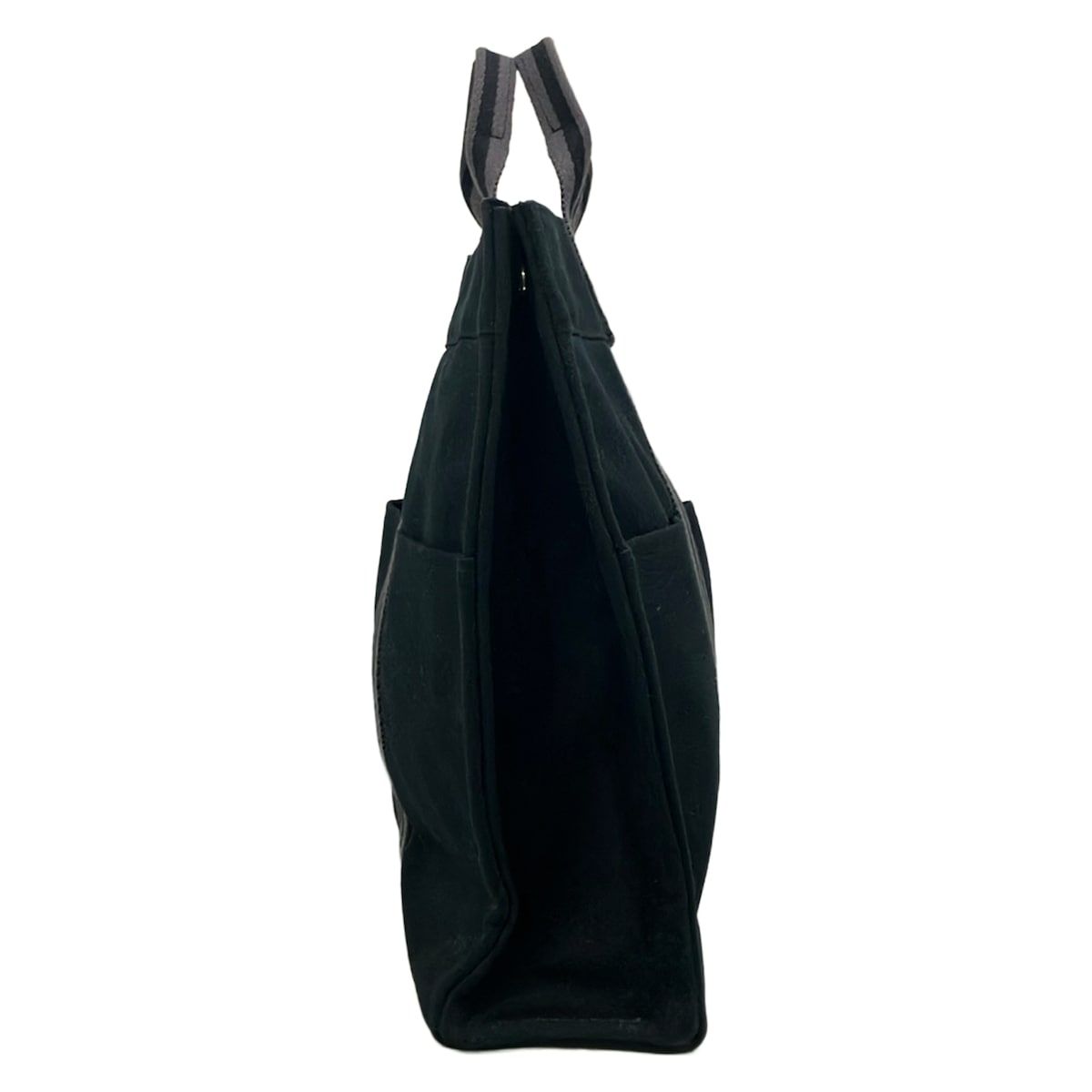 Hermes Tote Bag Fourre Tout MM Black Dark Gray Silver — view 4