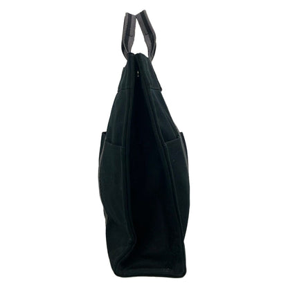 Hermes Tote Bag Fourre Tout MM Black Dark Gray Silver — view 4