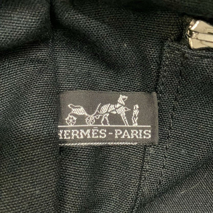 Hermes Tote Bag Fourre Tout MM Black Dark Gray Silver — view 8
