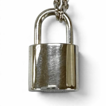 Louis Vuitton Pendant Silver Lockit 925 LV Logo Necklace — view 3
