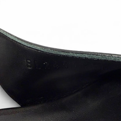 Hermes Antim 55 Leather Backstrap Pumps Black Heels — view 8