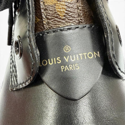 Louis Vuitton Metropolis Line Monogram Leather Short Boots Black IT — view 8