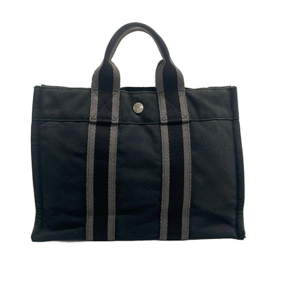 Hermes Tote Bag Fourre Tout PM Black Gray