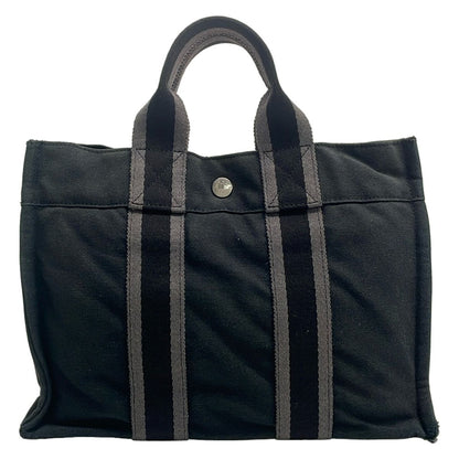Hermes Tote Bag Fourre Tout PM Black Gray — view 3