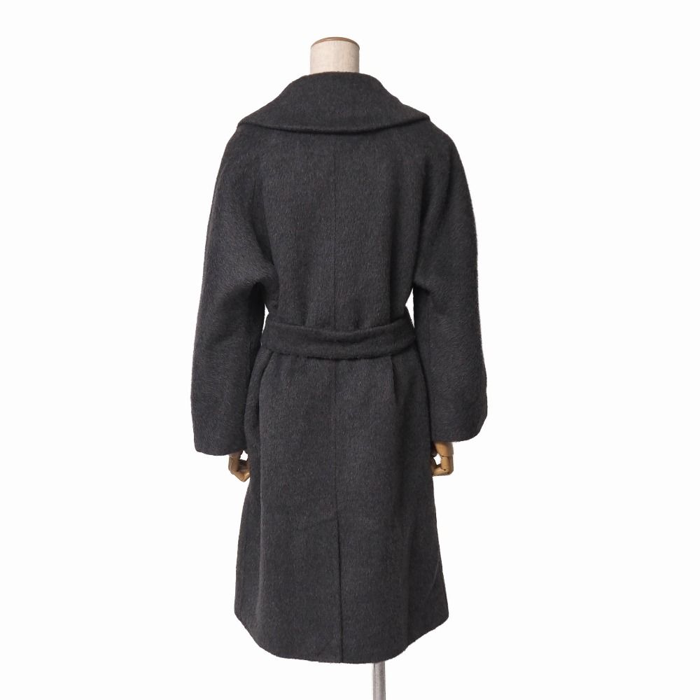 Max Mara Weekend Coat Alpaca Blend Cucito Mano Double Face Belted Long — view 2