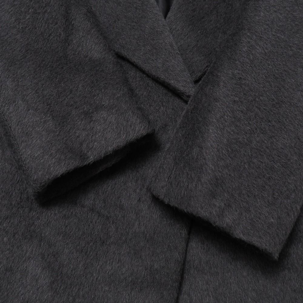 Max Mara Weekend Coat Alpaca Blend Cucito Mano Double Face Belted Long — view 6