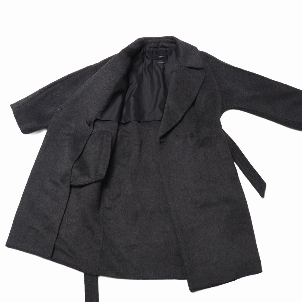 Max Mara Weekend Coat Alpaca Blend Cucito Mano Double Face Belted Long — view 5