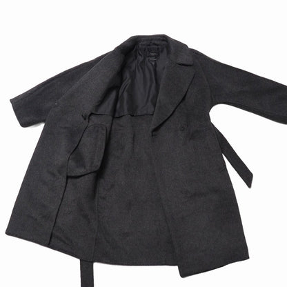 Max Mara Weekend Coat Alpaca Blend Cucito Mano Double Face Belted Long — view 5