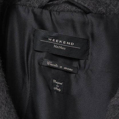 Max Mara Weekend Coat Alpaca Blend Cucito Mano Double Face Belted Long — view 7