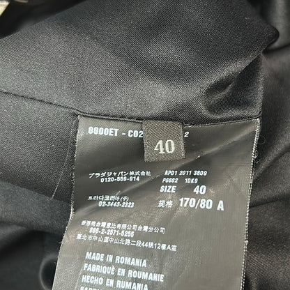 Prada Coat M Ivory Black — view 5