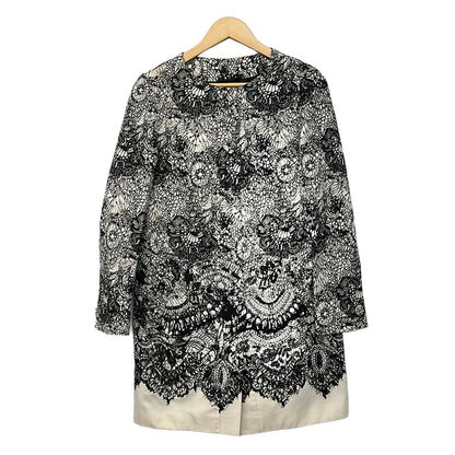 Prada Coat M Ivory Black