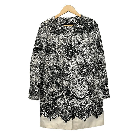 Prada Coat M Ivory Black